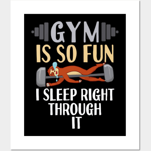 Gym Is So Fun Sloth Posters and Art